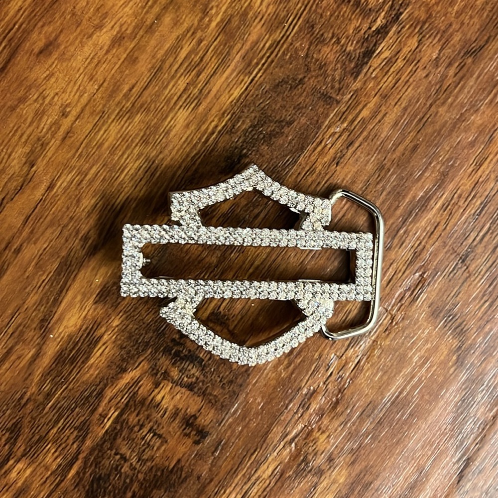 Harley Davidson Ladies Rhinestone Belt Buckle
